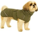Flamingo Hundemantel Winter &ndash; Cujo Gr&uuml;n &ndash; 35cm &ndash; warm & modisch &ndash; Polyester
