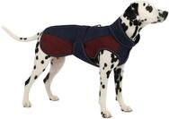 Flamingo Hundemantel Winter &ndash; Eisberg Dunkelblau & Bordeaux &ndash; XXL 60cm &ndash;