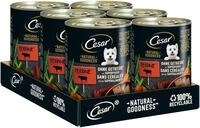 Cesar Adult Hundenassfutter Natural Goodness, 6 Dosen, 6x400g &ndash; Ausgewogenes