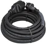 PEREL - EC05R25 Gummi-Verl&auml;ngerungskabel, 3G2,5, 5 m L&auml;nge, Schwarz 176606