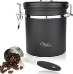Milu Kaffeedose luftdicht | 500g, 700g | Kaffeebohnen Beh&auml;lter Edelstahl