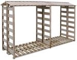 vidaXL Brennholz-Lagerschuppen Kaminholzregal Brennholz-Unterstand...