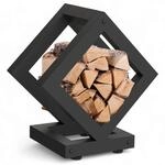 DanDiBo Kaminholzregal Innen Metall Schwarz W&uuml;rfel Quadratisch 96606...