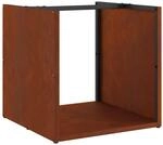 vidaXL Brennholzregal 40x40x40 cm Wetterfester Stahl, Kaminholzregal,