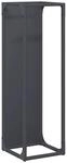 vidaXL Brennholzregal Anthrazit 25x25x80 cm Kaltgewalzter Stahl, Kaminholzregal,