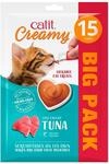 Catit Creamy fl&uuml;ssigkeitsspendende Leckpaste f&uuml;r Katzen mit Thunfisch, 15 x 10g