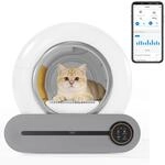 Merax Selbstreinigende Katzentoilette, Automatisches Katzenklo, APP-Steuerung/65L Max