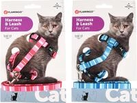 Flamingo Geschirr mit Leine f&uuml;r Katzen &ndash; Alfry | Verstellbar (20-35 cm, 25-45 cm)