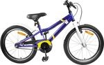 vidaXL Kinderfahrrad 22 Zoll f&uuml;r 7-12 Jahre alt Blau Wei&szlig;, Klassisches