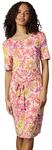 Ragwear Damen Sommerkleid leichtes Kurzarm Midikleid mit Taillenband und Taschen