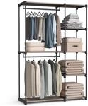SONGMICS Kleiderschrank offen, Kleiderst&auml;nder, Kleiderstange, Garderobe, 2