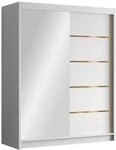 Mirjan24 Kleiderschrank mit Goldverzierung Femosa III 150 cm Breit,...