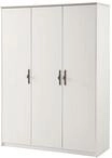 Furn.Design Kleiderschrank in wei&szlig; Pinie Landhaus, Dreht&uuml;renschrank 3-t&uuml;rig 138 x