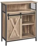 VASAGLE Sideboard, K&uuml;chenschrank, Aufbewahrungsschrank, mit Schiebet&uuml;r, 30 x 70 x