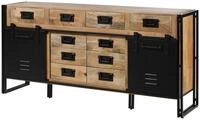 MASSIVMOEBEL24.DE | Blackburn Sideboard aus Massivholz u. Eisen #109 Mangoholz -