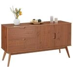 IDIMEX Sideboard Tivoli skandinavisch aus Massivholz Kastanien Farben, Kommode mit 2