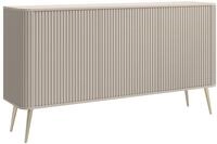 Selsey Kommode Aufbewahrungsschrank 3 T&uuml;ren Schrank Gerillt Push to Open Soft Close