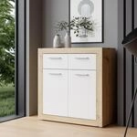 Forte BACCIO Kommode 80 85, modernes Sideboard f&uuml;r Wohn-/Schlafzimmer, 2-t&uuml;rig, 2