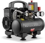 STAHLWERK Kompressor mit 3 L Tank (ST-38 Pro) &ouml;lfrei & leise, 8 bar, 67 dB