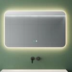 Mai & Mai Badspiegel mit LED Beleuchtung Wandspiegel 100x60cm Bad-Spiegel mit