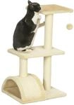 PawHut Kratzbaum 72 cm Katzenturm mit Pl&uuml;schballen, Sisalst&auml;mme, Plattform,
