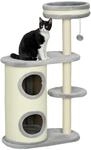 PawHut Kratzbaum 100 cm Katzenturm mit Kratztonne, Spielball, Sisalst&auml;mme,...