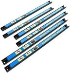 Wiltec Magnetleiste 6er Set 46cm Werkzeughalter aus Stahl Schiene als Wandhalterung