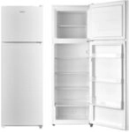 Edesa EFT-1711 WH/B K&uuml;hlschrank mit zwei T&uuml;ren, H&ouml;he 176 cm, Breite 598 cm, Wei&szlig;
