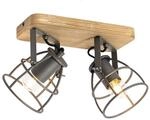 Qazqa Verstellbarer Deckenstrahler, Deckenspot - Arthur - Dunkelgrau, max. 40W,