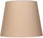 Lampenschirm f&uuml;r Stehlampen E27 &Oslash;38cm in Cappuccino aus Stoff Ersatz Schirm...