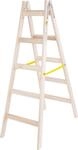 PROREGAL Wood Double Giraffe Holz-Sprossen-Stehleiter mit Spreizsicherungsband...
