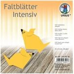 Ursus 3145519 - Faltbl&auml;tter Uni intensiv, maisgelb, ca. 15 x 15 cm, 65 g/qm,...