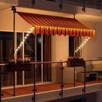 Swing & Harmonie Markise mit LED Beleuchtung - Gelenkarmmarkise - Sonnenschutz -