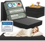Blumtal Klappmatratze 195x75 cm - 3teilige G&auml;stematratze klappbar extra dick...