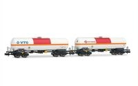 Arnold HN6634 SNCF, 2-teiliger Kesselwagen f&uuml;r Chlor, VTG + ermewa,