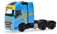 Herpa LKW Modell Volvo FH 16 GL XL 2020 Zugmaschine mit Schwerlastturm 3achs, blau,