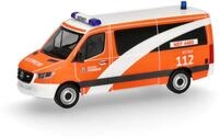 Herpa Modellauto Mercedes-Benz Sprinter 18 Bus Flachdach Berliner Feuerwehr/Notarzt,