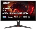 Acer Nitro XV270 W3 Gaming Monitor 27 Zoll (69 cm Bildschirm) Full HD, IPS, 240Hz,