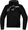 Alpinestars Chrome Superairflow Motorrad Zip Hoodie, schwarz/grau/wei&szlig;, M