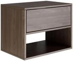 Selsey Nachttisch H&auml;ngend Schwebender Wisconsin-Walnuss Farbe 50B x 36T x 40H cm
