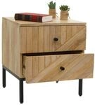 Mendler Nachttisch HWC-L95, Kommode Beistelltisch Nachtschrank Schrank,...