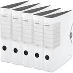 Leitz Qualit&auml;ts-Ordner 180&deg; Solid, 5er Pack, A4, Schmal, Wei&szlig;, 6,2 cm