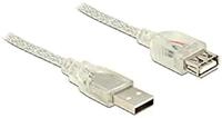 Delock Verl&auml;ngerungskabel USB 2.0 Typ-A Stecker > USB 2.0 Typ-A Buchse 2 m