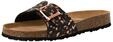 Tamaris Damen Fu&szlig;bett Pantolette flach, schwarz, 36 EU