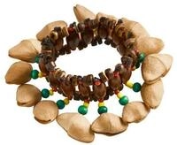 Sonic Energy Kenari Nussschalen Shaker &ndash; Als Gummiarmband &ndash;