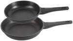Bergner 2er-Set Pfannen &Oslash; 20 x 24 cm aus Aluminiumguss
