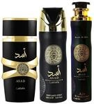 Lattafa Asad 3-teiliges Geschenkset: Eau de Parfum 100 ml &ndash; Lufterfrischer...