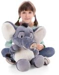 NICI Kuscheltier Elefant EL-Flora 50cm - grau - Stofftier aus weichem Pl&uuml;sch,