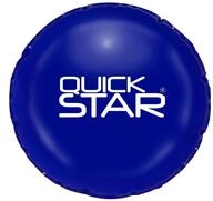 QUICK STAR Poolkissen Rund ⌀ 300 cm Blau | 4 Seile & Sicherheitsventil | 2X