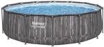 Bestway Steel Pro MAX Solo Pool ohne Zubeh&ouml;r &Oslash; 427 x 107 cm, Holz-Optik